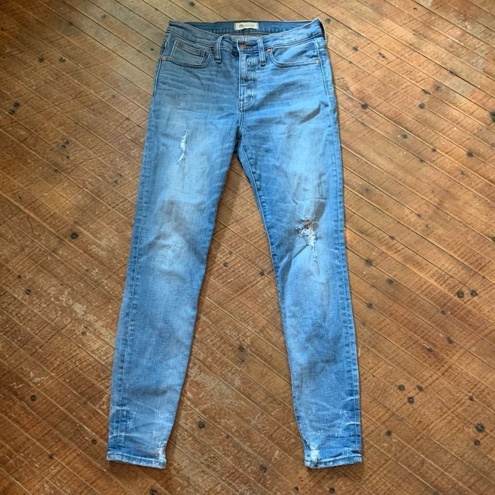 Madewell 9” high rise skinny medium wash normcore size 28 jeans